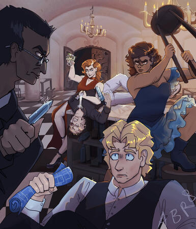 scene - 2x fullbody, 1x halfbody, 2x bust